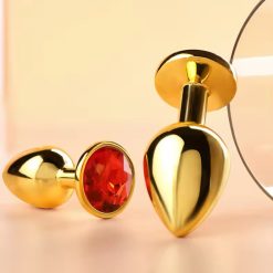 Nút cắm hậu môn inox mạ vàng