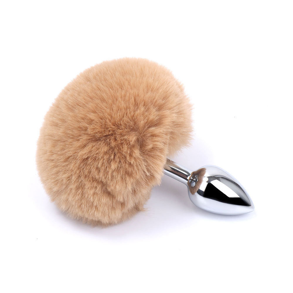 Phích cắm hậu môn đuôi thỏ nâu