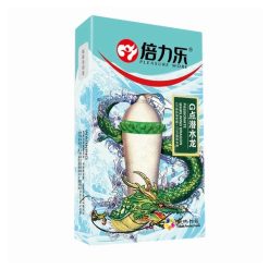 Bao cao su gai HBM Pleasure rồng xanh lá - hộp 2 cái