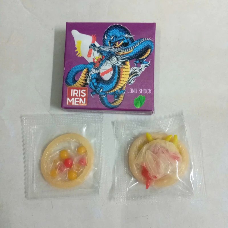 Bao cao su siêu gai bi Iris Men - hộp 2 cái