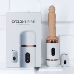 Dương vật giả Cyclone Fire rung thụt toả nhiệt, điều khiển từ xa