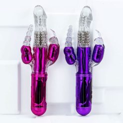 Dương vật giả đa năng Ashura 3 đầu rung ngoáy xoay bi