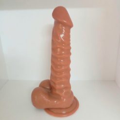 Dương vật giả Qiao silicon da nâu mềm mại – 22x4cm