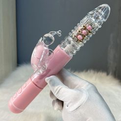 Dương vật giả rung xoay thụt Pink Butterfly 12 chế độ