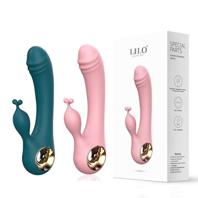 Dương vật giả cong kích thích điểm G nữ Lilo 10 chế độ rung