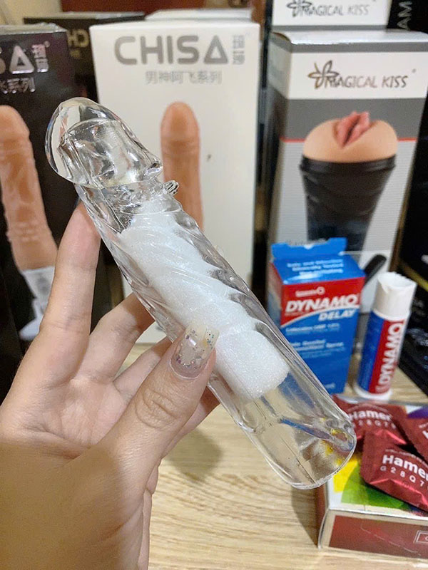 Bao cao su đôn dên kiểu trơn trong suốt